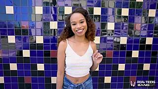 real teen 18+s - beautiful ebony teen 18+ cecilia lion gets fucked