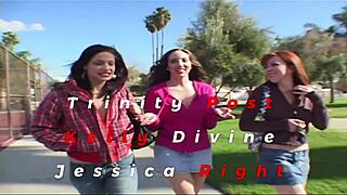 Jessica, Kelly, And Trinity Invade Hood For Intense Group Sex
