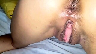 Intense heat as pussy fills with semen from monstrous dick
