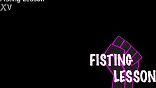 intriguing fisting lesson with anal gapes and real orgasms