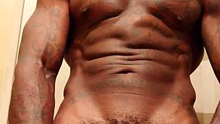 Worship That Big Black Cock, Hallelujah Johnson Stroking His Massive Dick!