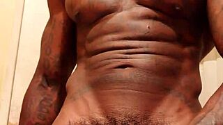 Worship That Big Black Cock, Hallelujah Johnson Stroking His Massive Dick!