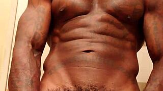 Worship That Big Black Cock, Hallelujah Johnson Stroking His Massive Dick!