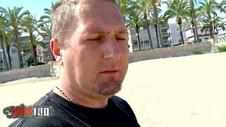 hot blonde milf tamara dix gets her ass fucked hard at the beach