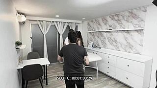 Juan Bustos Voyeur: Behind the Porn with Karolin Gomezxx and Millan Rodriguez, Fucking in Hospital Backstage