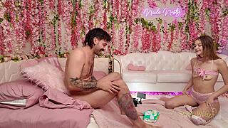 Della Cate enters Nade Nasty's pink room