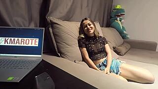 irma gemea da mini puta de floripa nailed the sofa test sucked fucked came and bounced back for more