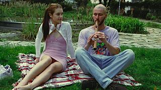 petite euro teen squirts and eats my cum in quickie outdoor fuck 😈