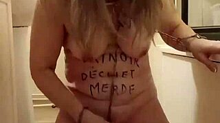 slave self-bonds with belt