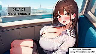 Joi Hentai Fantasia Of Jerking Off On Bus With Naughty Girl