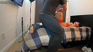 Angel lover tied up and abused in bdsm bondage session 😈🔗