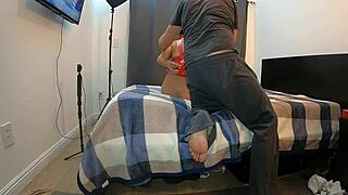 Angel lover tied up and abused in bdsm bondage session 😈🔗