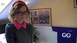 The french teacher with glasses is a big bitch