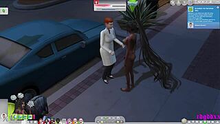 These Sims 4 ladyboy goddesses are offending people in public with their feet