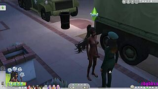 These Sims 4 ladyboy goddesses are offending people in public with their feet