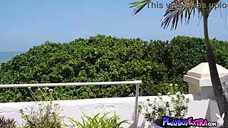 sexy latina teen 18+ katherinne sofia sunbathing and cooling down her hot body