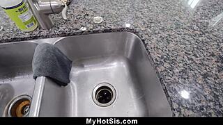 Stepsis submits to stepbrother's dominant pov riding