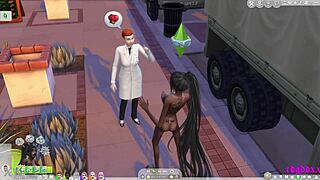 These Sims 4 ladyboy goddesses are offending people in public with their feet