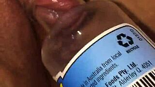 Wife's swollen clit gets intense suction play close up 😏