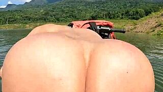 jet ski sex with big ass latina getting fucked in public on the water