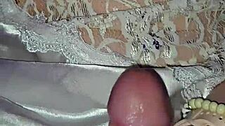 milf jerks cock and licks every drop