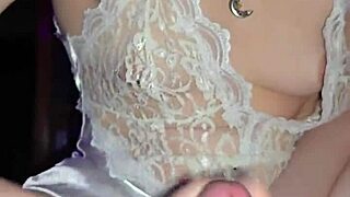 milf jerks cock and licks every drop