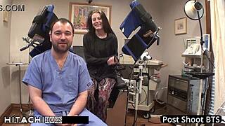 Human Guinea Pig Endures Mandatory Hitachi Orgasms From Doctor In Tampa