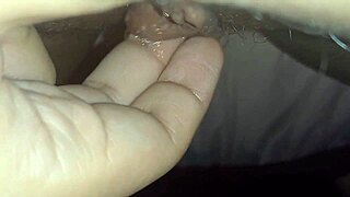 Teasing with wet big pussy in amateur homemade video