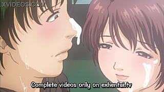 Stepmom gives him his first handjob in uncensored hentai style!