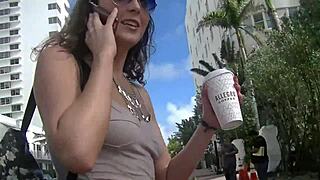 Can You Handle This Exhibitionist Wife Flashing Her Skirt in Public?