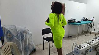 Whore gets groped at work by boss