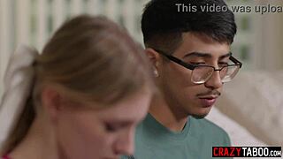 a shy guy diego perez fucks petite 18+ cheerleader melody marks in taboo reality sex with big cock and muff diving