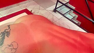 Moreno pauzudo fights with his girlfriend and fucks the trans friend in cowgirl with force to overcome it all in sheer and x-red. What a wild interracial creampie session with monster cock.