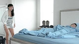 Stepsister Helps Handjob