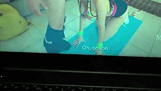 masturbating to housewife letting trainer pound birthday cake