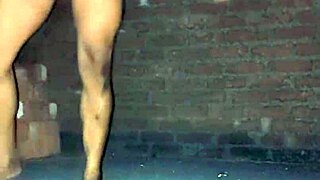 Feminized sissy pissing outdoors in compilation