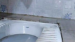 Feminized sissy pissing outdoors in compilation