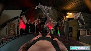 Three witches cast hocus pocus spells on Halloween at Ladylyne