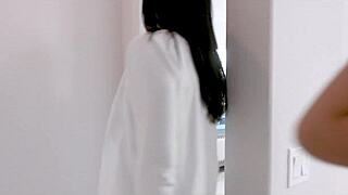 Stepsister Helps Handjob