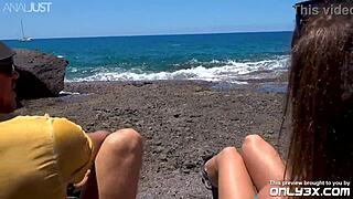 beach is the best for anal fuck with bella modele