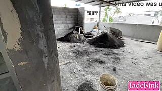 Street Slut Used And Fucked On Under Construction Site