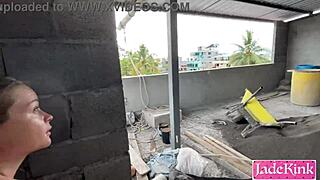Street Slut Used And Fucked On Under Construction Site