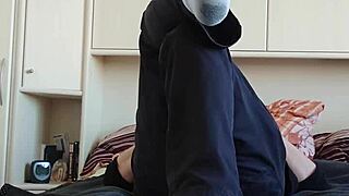 Meine weißen sneaker socken in homemade solo fetish