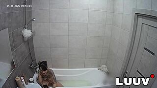 Luuv tattooed emily films her real amateur reality show while on a private video call, flashing natural tits