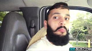 Lunch Lady Gets Fucked On The Bus, Blonde And Brunette Teens Pay For It.