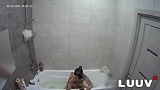 Luuv tattooed emily films her real amateur reality show while on a private video call, flashing natural tits