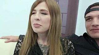 beautiful young wife jaclyn jordan takes anal as cuck husband watches