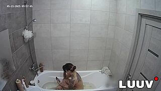 Luuv tattooed emily films her real amateur reality show while on a private video call, flashing natural tits