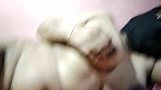 The master fucks the big boob teen maid's pussy.