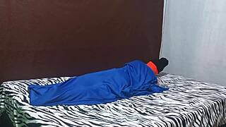 Stepmother And Stepson Rest On Bed